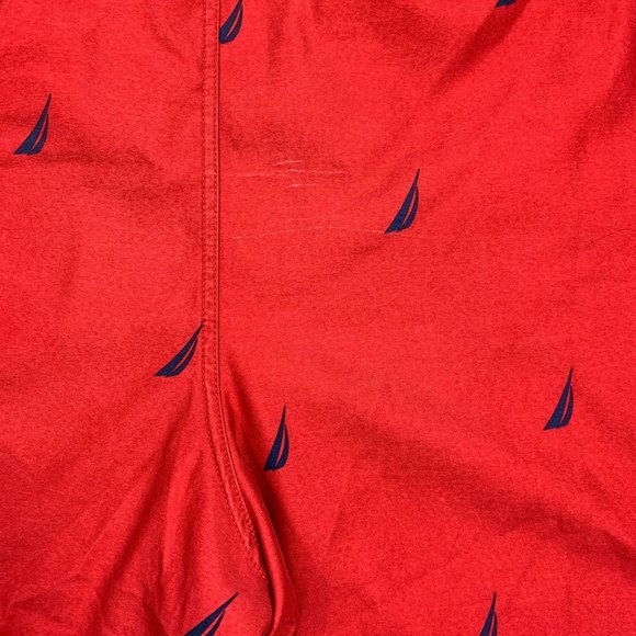 Nautica XXL Red Swim Trunks Sailboat Lined Pockets - Picture 4 of 5